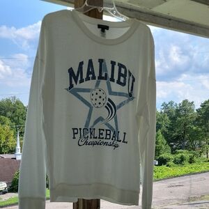 White Malibu Pickleball Championship Men's Sweatshirt